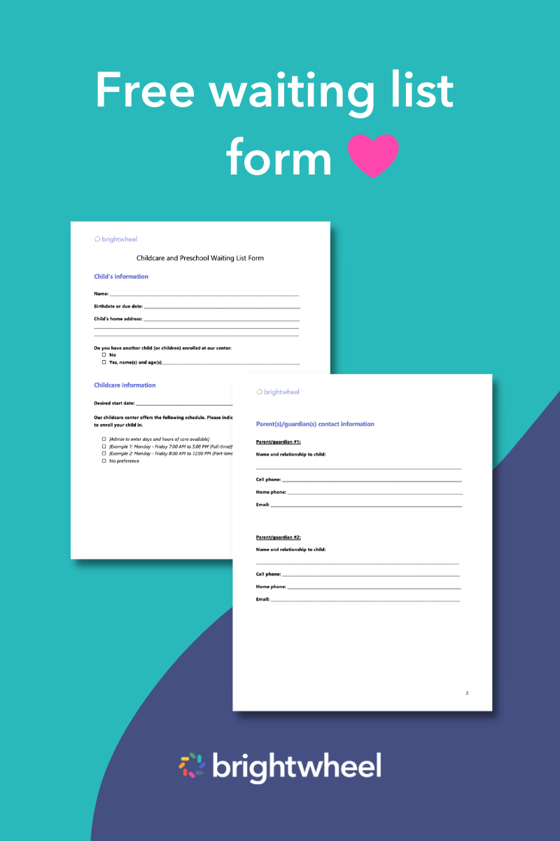 How to Manage Your Childcare Waiting List with a Template
